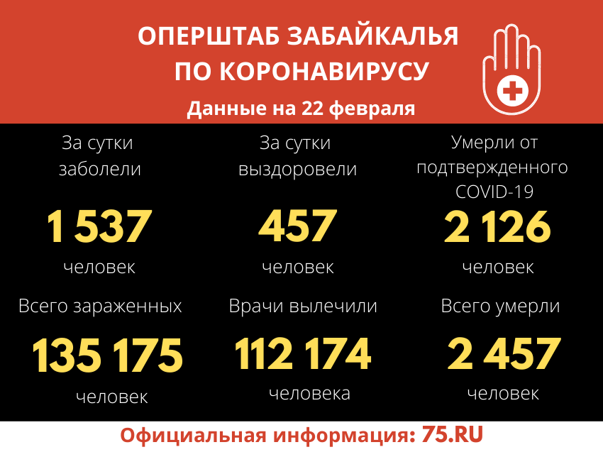 Оперштаб Забайкалья: Количество новых случаев заболевания COVID-19 сокращается